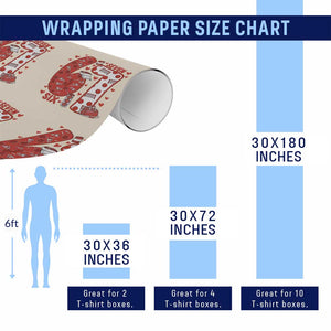 Six Seven Tennis Meme Wrapping Paper Roll Funny Gen Alpha Valentine TS12 Print Your Wear