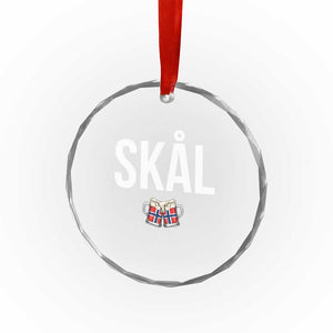 Skål Cheers in Norwegian Norway Crystal Glass Ornament Funny Drinking Beer Norwegian Scandinavian TS14 Print Your Wear