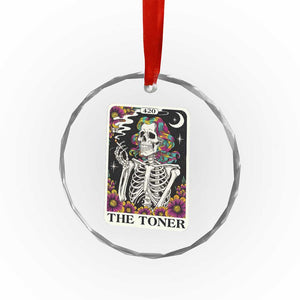 Skeleton 420 Cannabis Crystal Glass Ornament Tarot Card The Stoner Weed Lover TS02 Print Your Wear