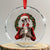 Skeleton Christmas Crystal Glass Ornament Dead Inside But Caffeinated Coffee Lover Xmas Vibe TS02 Print Your Wear
