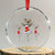 Skeleton Dancing Ballet Xmas Ballerina Crystal Glass Ornament TS09 Transparent Glass 3'' Circle Print Your Wear