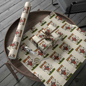 Skeleton Football Lover Wrapping Paper Roll Touchdown Game Day Lifestyle TS12 Beige Print Your Wear