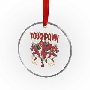 Skeleton Game Day Crystal Glass Ornament Touchdown Football Fan Gift TS12 Print Your Wear
