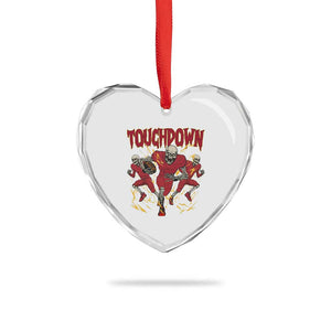 Skeleton Game Day Heart Crystal Glass Ornament Touchdown Football Fan Gift TS12 Print Your Wear