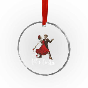 Skeleton Mexican Christmas Crystal Glass Ornament Let us Fiesta TS14 Print Your Wear