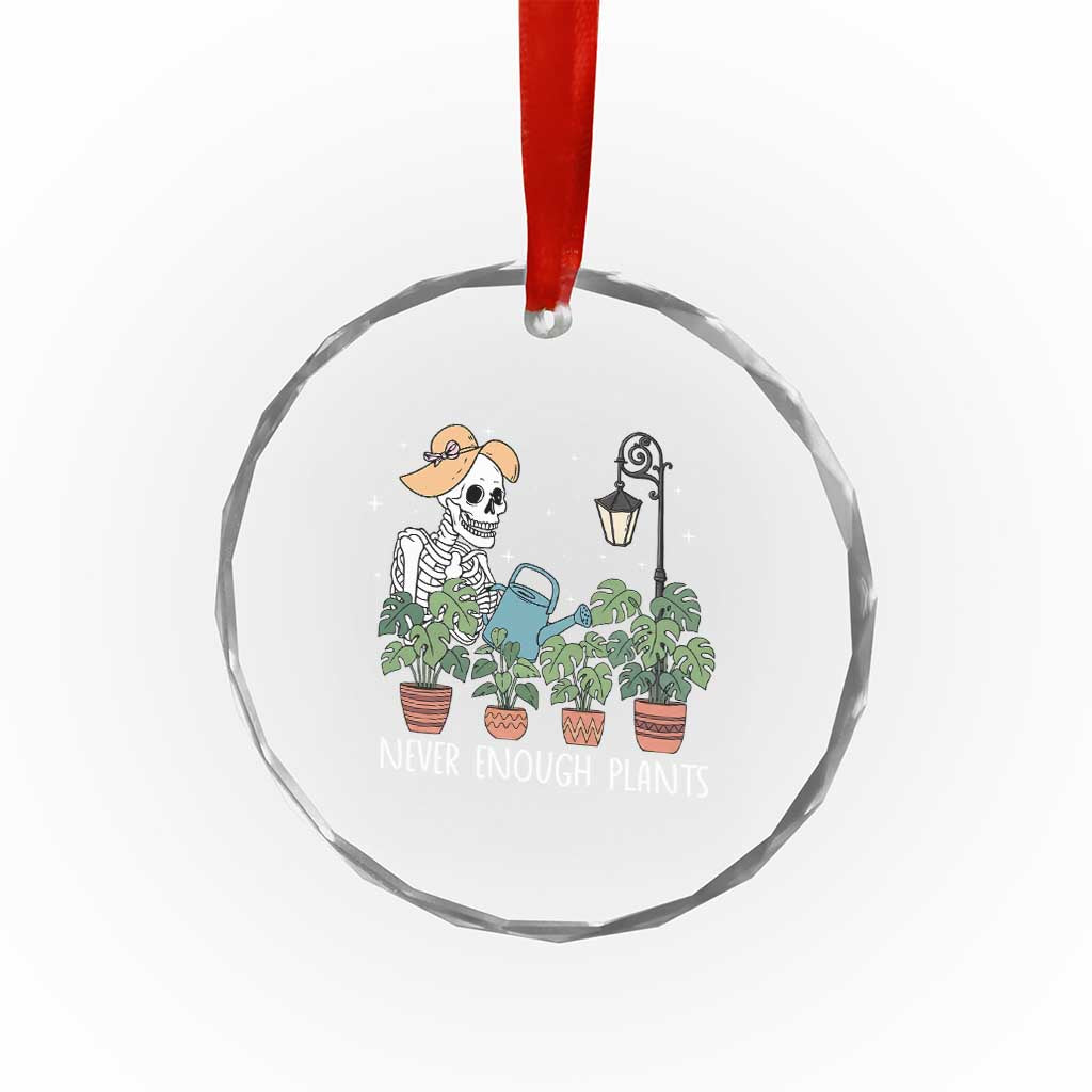 Skeleton Monstera Lover Crystal Glass Ornament Never Enough Plants TS12 Print Your Wear