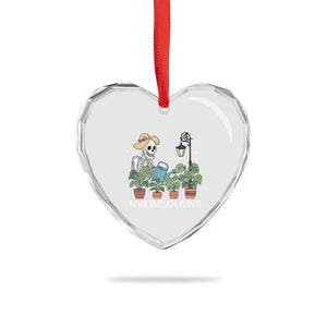 Skeleton Monstera Lover Heart Crystal Glass Ornament Never Enough Plants TS12 Print Your Wear