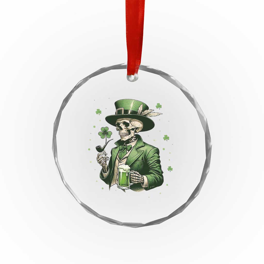 Skeleton St Patricks Day Drinking Crystal Glass Ornament Irish Party Gift TS12 Print Your Wear