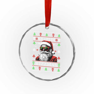 Skibidi Rizzmas Xmas Crystal Glass Ornament Rizz Santa Claus Funny Christmas Gen Alpha - Print Your Wear
