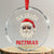Skibidi Rizzmas Xmas Crystal Glass Ornament Rizz Santa Claus Retro Funny Xmas Gen Alpha Kid TS10 Transparent Glass 3'' Circle Print Your Wear