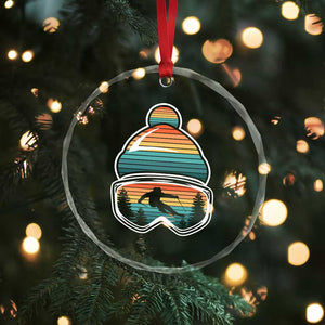 Skiing Mountain Retro Ski Goggles Winter Sport Crystal Glass Ornament TS11 Print Your Wear