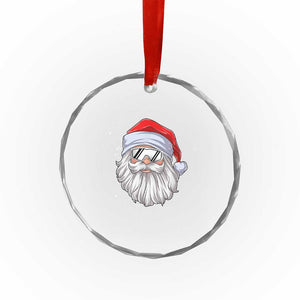 Skiing Santa Face Christmas Crystal Glass Ornament Retro Ski Goggles Winter Sports Skiing Gift Snowboard TS10 Print Your Wear