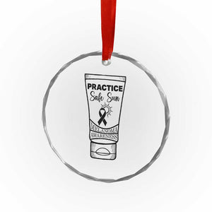 Skin Cancer Prevention Crystal Glass Ornament Practice Safe Sun Awareness Gift TS12 Print Your Wear