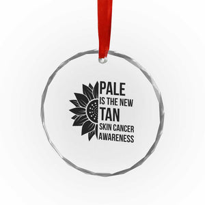 Skin Cancer Survivor Warrior Crystal Glass Ornament Pale Is The New Tan TS12 Print Your Wear
