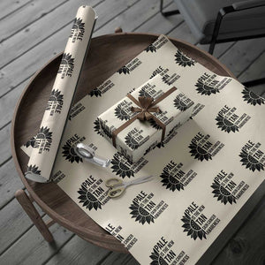 Skin Cancer Survivor Warrior Wrapping Paper Roll Pale Is The New Tan TS12 Beige Print Your Wear