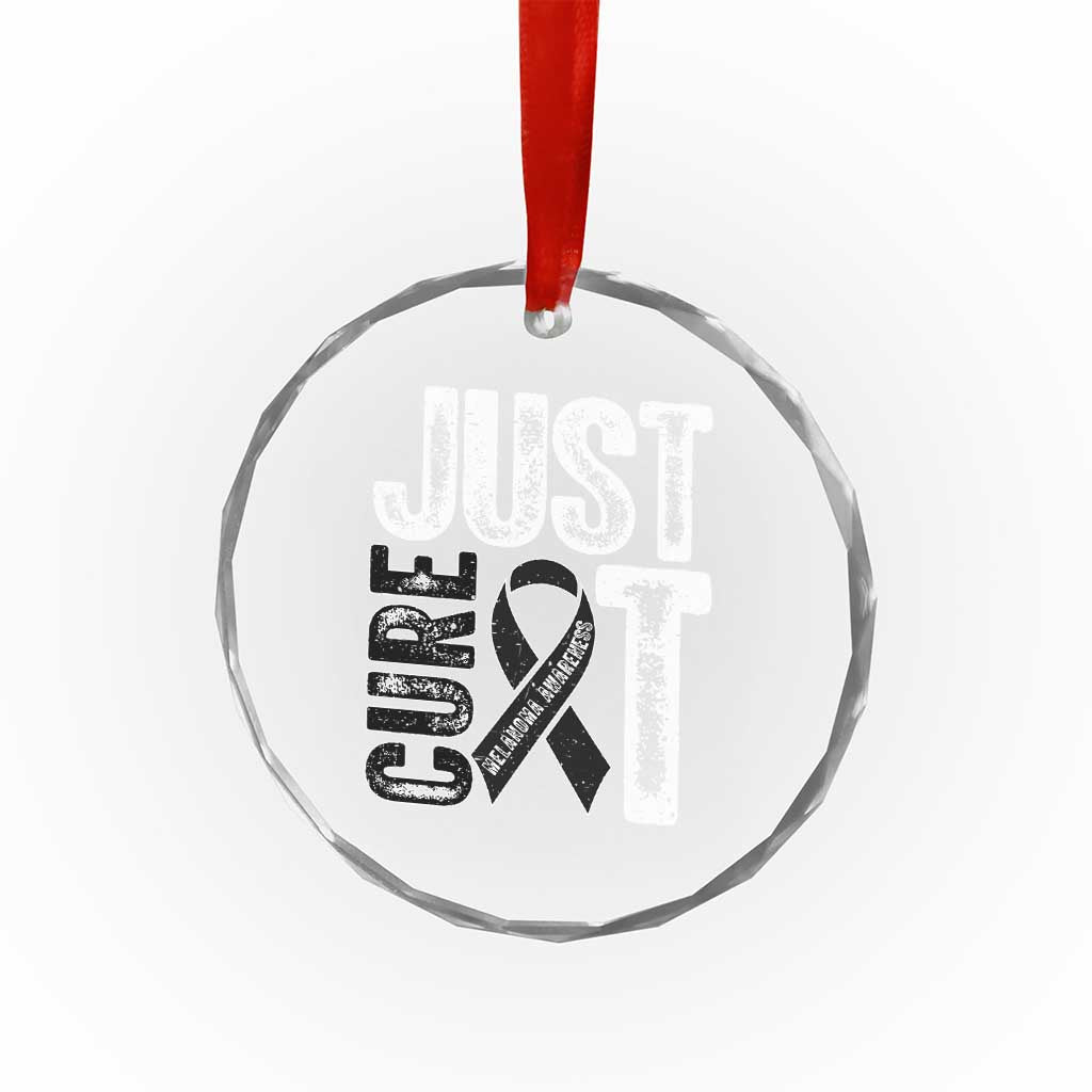 Skin Cancer Warrior Awareness Fighter Crystal Glass Ornament Just Cure It TS12 Print Your Wear