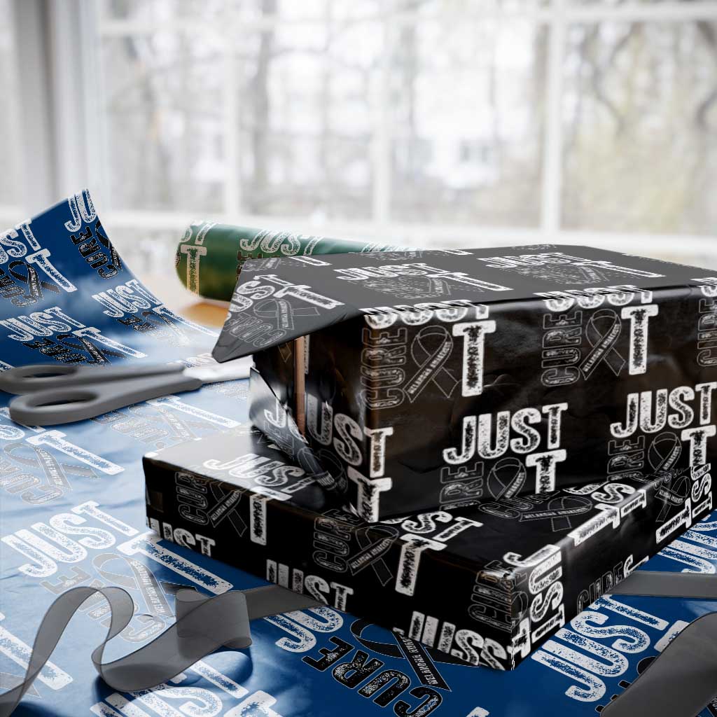 Skin Cancer Warrior Awareness Fighter Wrapping Paper Roll Just Cure It TS12 Black Print Your Wear