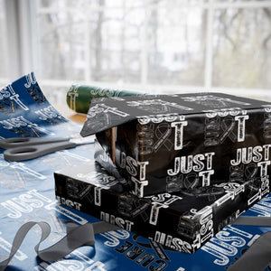 Skin Cancer Warrior Awareness Fighter Wrapping Paper Roll Just Cure It TS12 Black Print Your Wear
