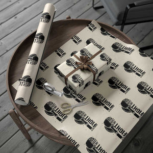 Skin Cancer Warrior Boxing Gift Wrapping Paper Roll His Fight My Fight TS12 Beige Print Your Wear