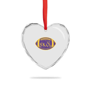Skol Football Heart Crystal Glass Ornament Retro Nordic Scandinavian Warrior Vikings Axe TS10 Print Your Wear