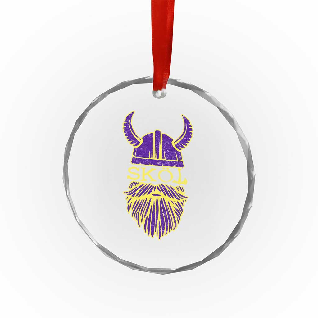 Skol Nordic Scandinavian Warrior Viking Helmet Crystal Glass Ornament TS10 Print Your Wear