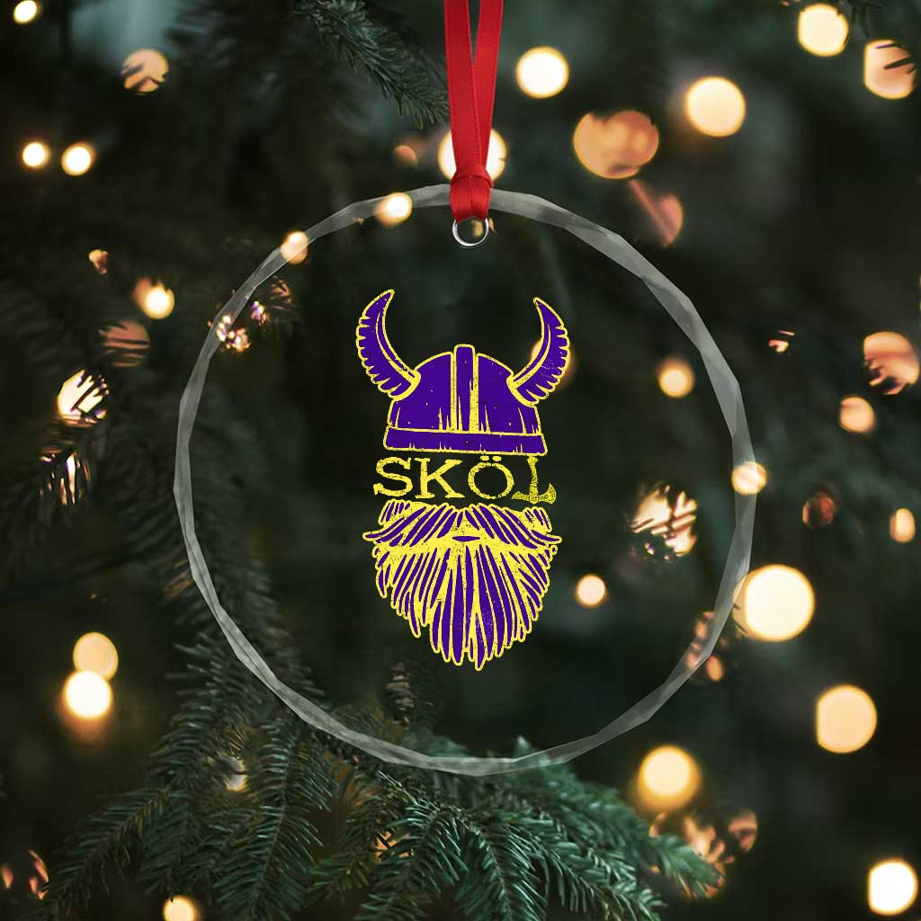 Skol Nordic Scandinavian Warrior Helmet Crystal Glass Ornament Retro Football Sports Fan MFV TS10 Print Your Wear