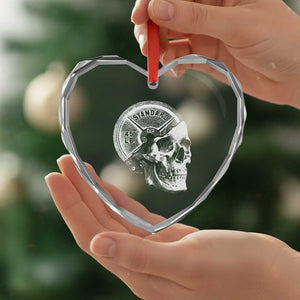 Skull 45 lbs Plate Weight Lifting Gym Workout Heart Crystal Glass Ornament TS11 Print Your Wear