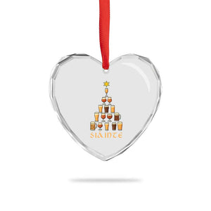 Sláinte Christmas Tree Pint Glass Heart Crystal Glass Ornament Ale Glass Beer Drinking Lover Holiday Party TS02 Print Your Wear