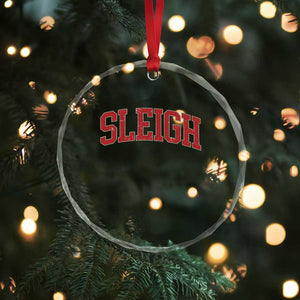 Sleigh Christmas Crystal Glass Ornament Funny Women Retro Merry Xmas Family Holiday TS10 Print Your Wear