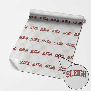Sleigh Christmas Wrapping Paper Roll Funny Women Retro Merry Xmas Family Holiday TS10 Christmas Plaid Print Your Wear