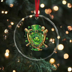 Slimy Shamrock Baseball Glove Crystal Glass Ornament St Patricks Day Gift TS12 Print Your Wear
