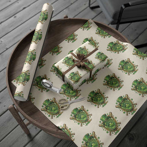 Slimy Shamrock Baseball Glove Wrapping Paper Roll St Patricks Day Gift TS12 Beige Print Your Wear
