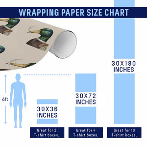 Smoking Mallard Meme Graphic Wrapping Paper Roll Chaotic Funny Wild Duck Attitude Viral Internet Humor TS02 Print Your Wear