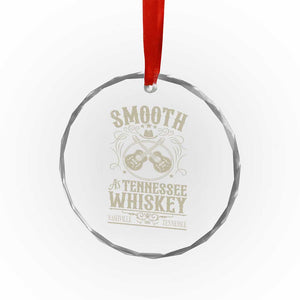 Smooth As Tennessee Whiskey Crystal Glass Ornament Country Music Guitar Drinking Addict TS02 Print Your Wear