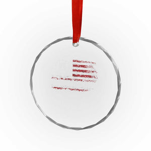 Snarky No Kings In America Crystal Glass Ornament No Faux King Way 86 47 US Flag Impeach 47 TS10 Print Your Wear