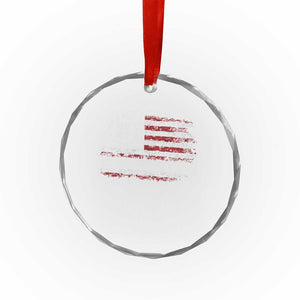 Snarky No Kings In America Crystal Glass Ornament No Faux King Way 86 47 US Flag Impeach 47 TS10 Print Your Wear