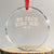 Snarky No Kings In America Crystal Glass Ornament No Faux King Way 86 47 Vintage Retro TS10 Transparent Glass 3'' Circle Print Your Wear
