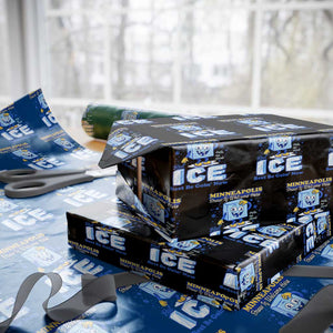 Snow is Welcome Ice is Not Wrapping Paper Roll Funny Against Ice Minneapolis Resistance and Justice TS02 Black Print Your Wear