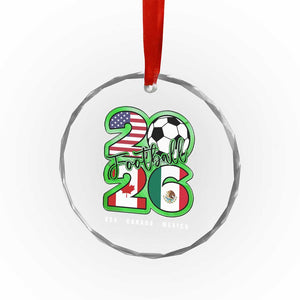 Soccer Football Lover Crystal Glass Ornament USA Canada Mexico Pride 26 TS11 Print Your Wear