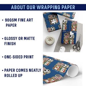 Soccer Football Lover Wrapping Paper Roll USA Canada Mexico Pride 2026 TS11 Print Your Wear
