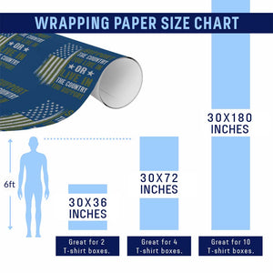 Social Justice Wrapping Paper Roll Support The Country You Live In American Flag TS10 Print Your Wear