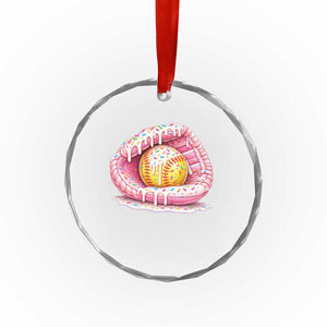 Softball Drip Crystal Glass Ornament Ice Cream Sprinkles Softball Glove Girls Kid TS10 Print Your Wear