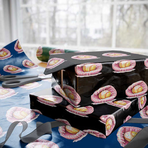 Softball Drip Wrapping Paper Roll Ice Cream Sprinkles Softball Glove Girls Kid TS10 Black Print Your Wear