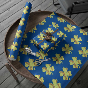 Softball St Patricks Day Irish Clover Sport Wrapping Paper Roll TS11 Blue Print Your Wear