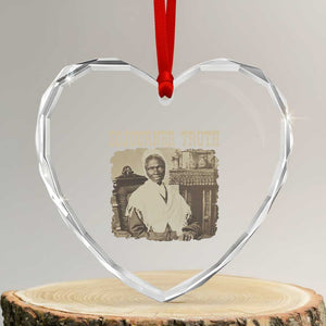 Sojourner Truth Heart Crystal Glass Ornament African American Historical Hero TS14 Transparent Glass 3'' Heart Print Your Wear