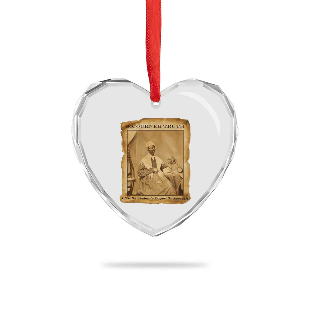 Sojourner Truth Heart Crystal Glass Ornament Black Women Quote TS14 Print Your Wear
