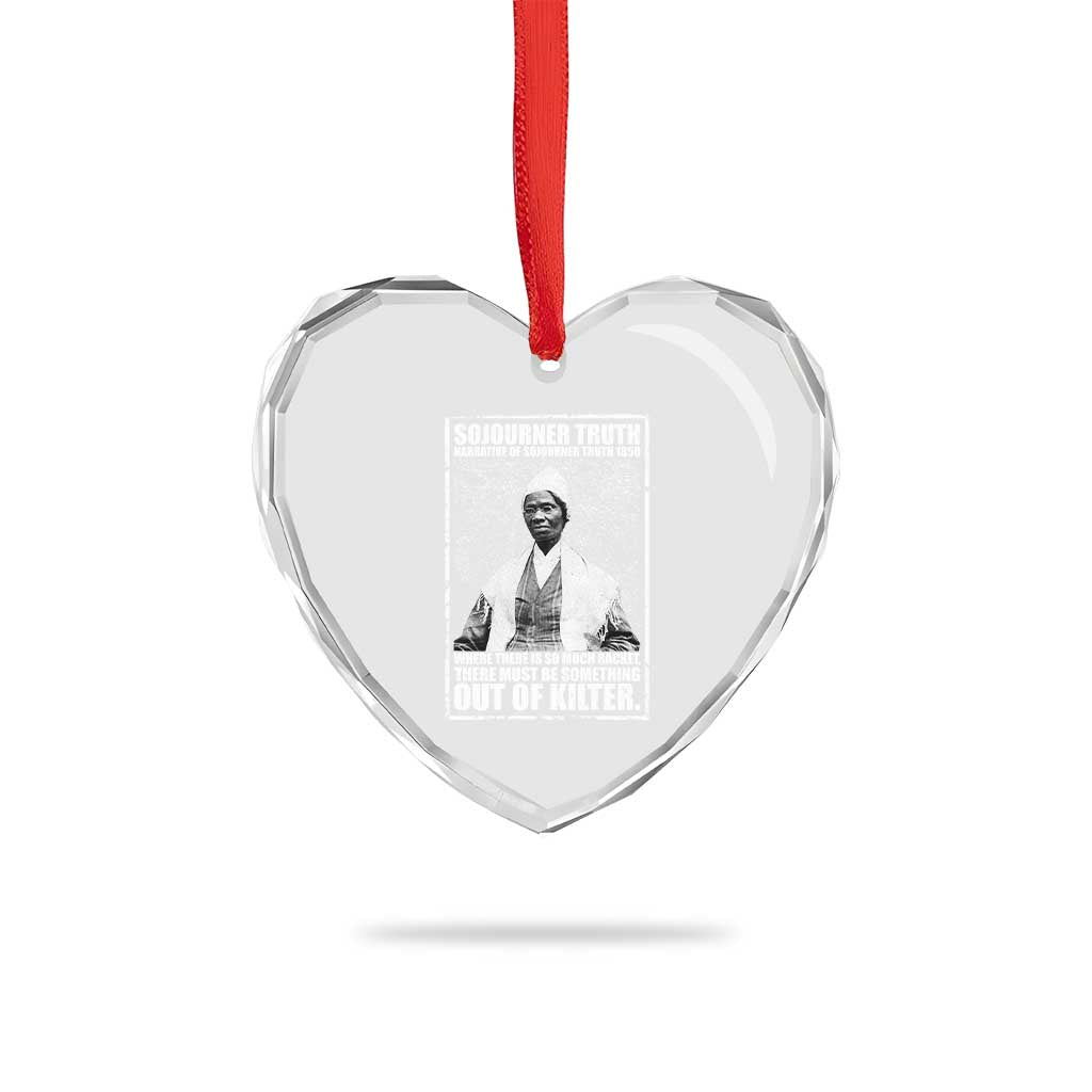 Sojourner Truth Quote Heart Crystal Glass Ornament Black History Month TS14 Print Your Wear