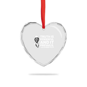 Sojourner Truth Quote Heart Crystal Glass Ornament Truth is Powerful and It Prevails TS14 Print Your Wear