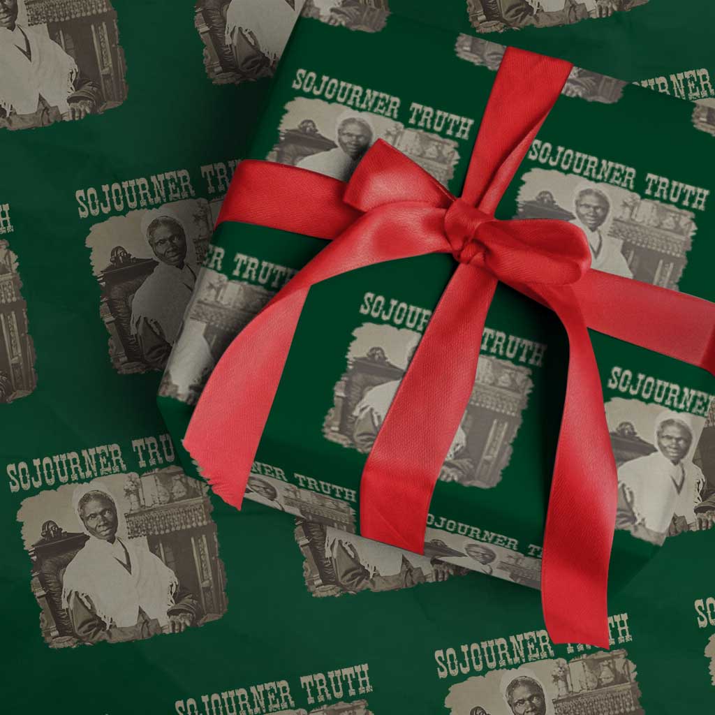 Sojourner Truth Wrapping Paper Roll African American Historical Hero TS14 Green Print Your Wear
