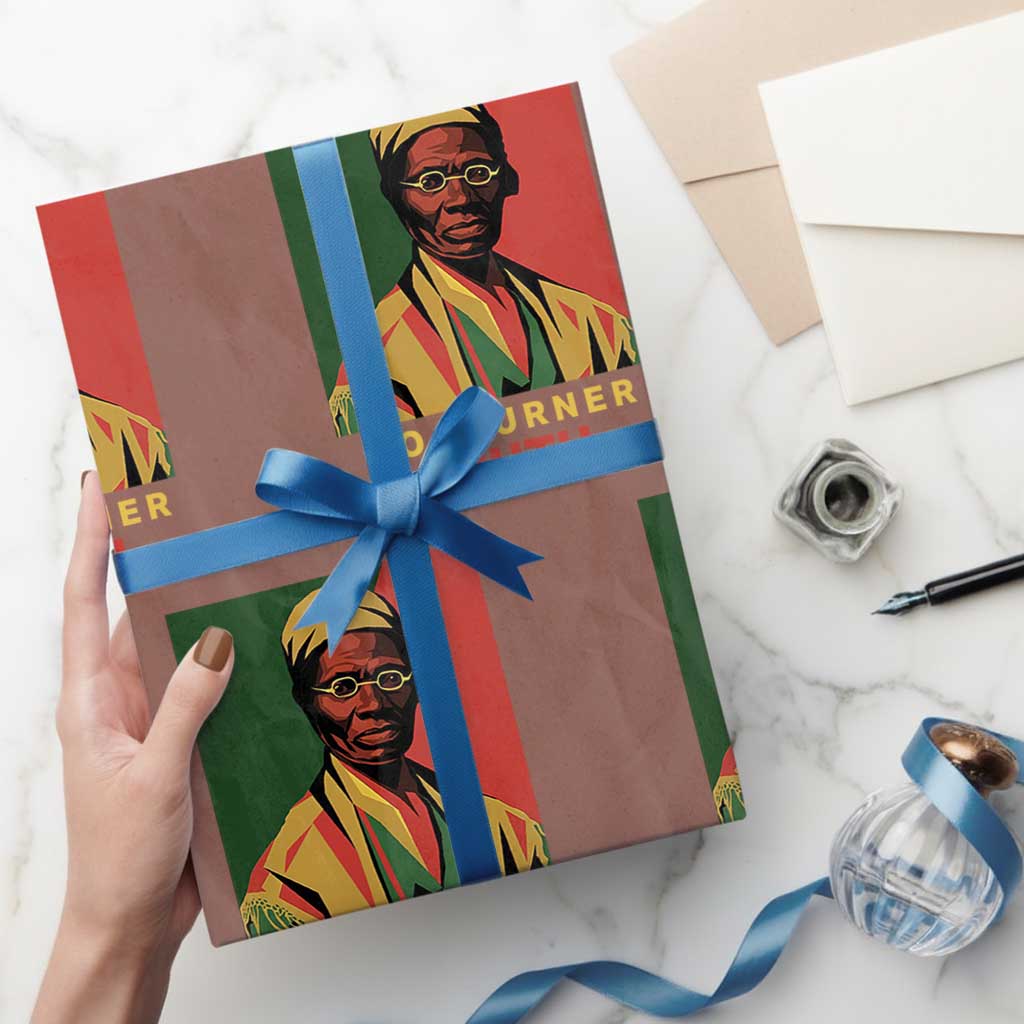 Sojourner Truth Wrapping Paper Roll Black History Month TS14 Mocha Print Your Wear